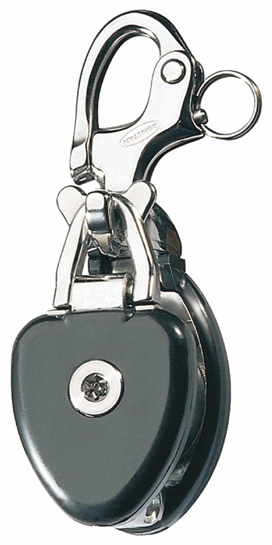 GRAINGER APPROVED Snatch Block, Snap Shackle, Designed For Wire Rope, 5