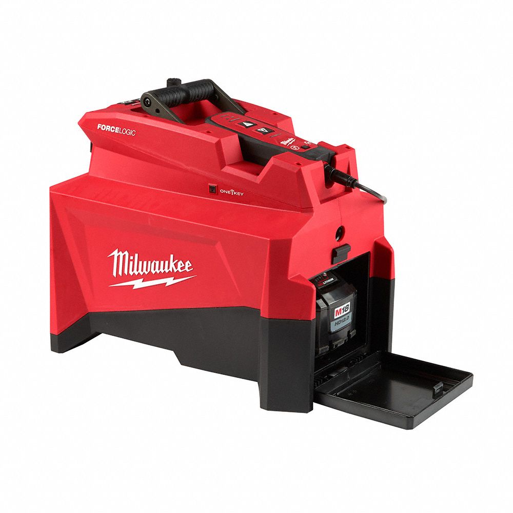 MILWAUKEE Hydraulic Pump Kit: Battery Operated, 98 Reservoir Capacity ...