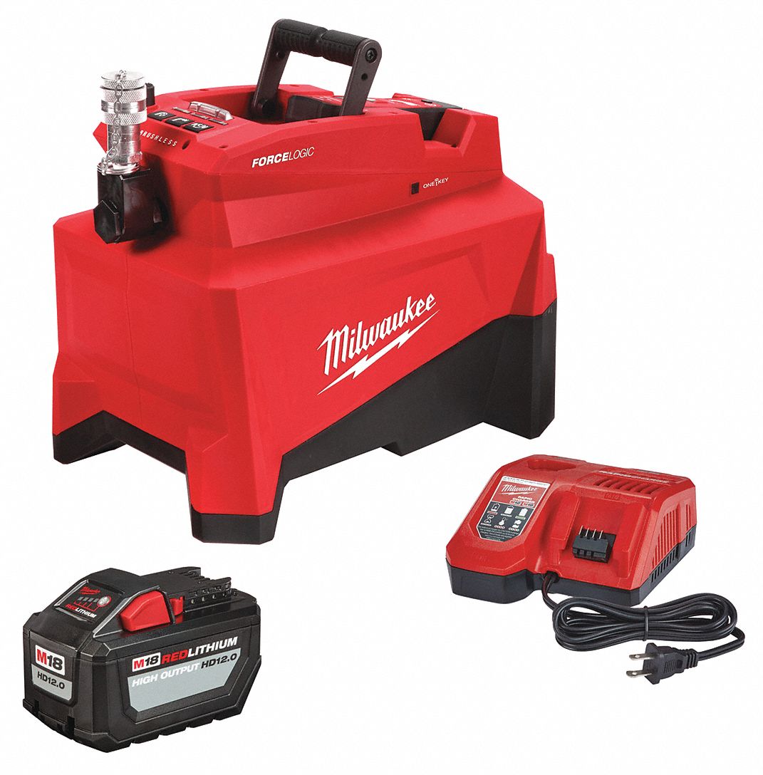 MILWAUKEE Battery Operated Hydraulic Pump Kit - 55HA86|2774-21HD - Grainger