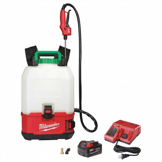MILWAUKEE Backpack Sprayer Kit, Backpack Sprayer Type, Lawn and Garden