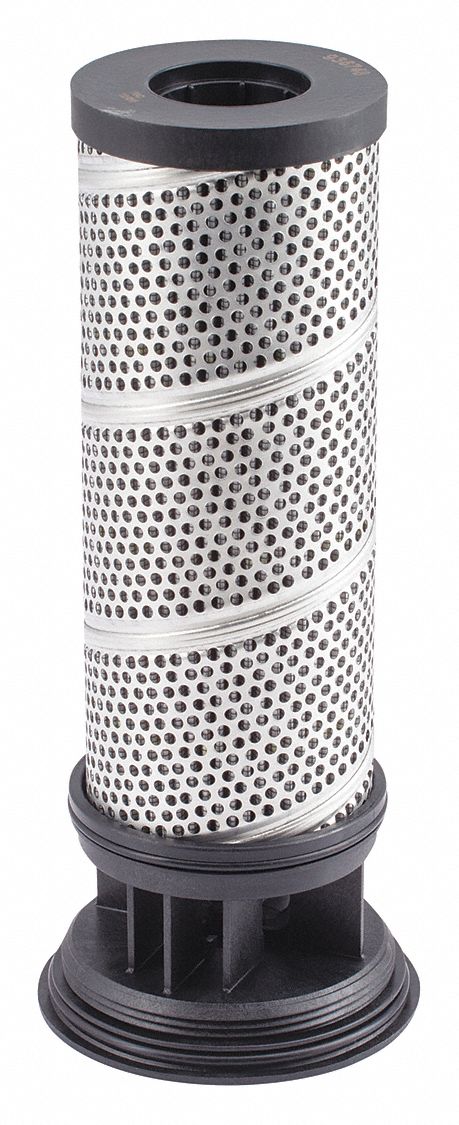 Hydraulic Filter Assembly: Hydraulic Filter Assembly, Microglass/Micron, 9 3/4 in Overall Lg