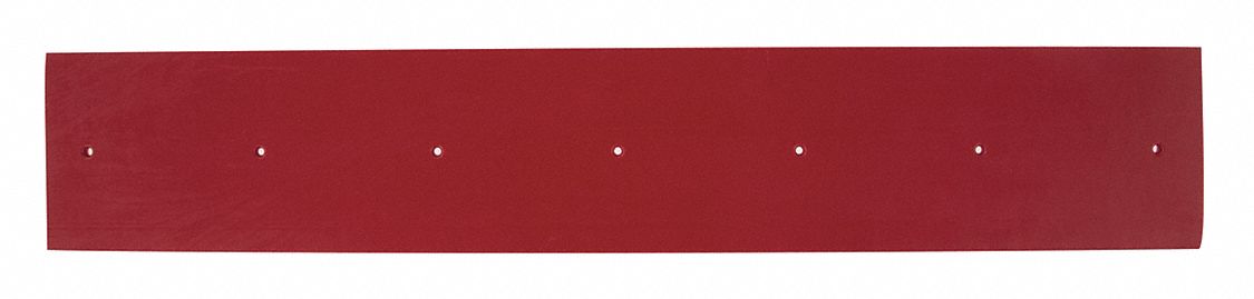 Side Squeegee Blade: Side Squeegee Blade, Rubber, 25 1/8 in Overall Lg, Red