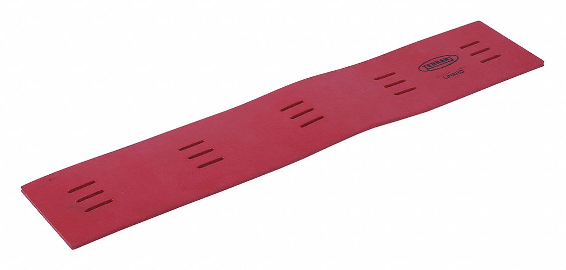 Inner Squeegee Blade: Inner Squeegee Blade, Premium Rubber, 19 7/8 in Overall Lg, Red