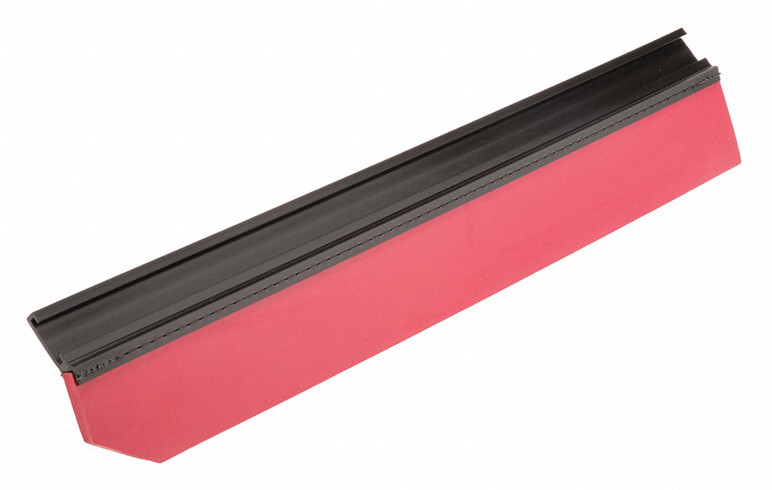 Side Squeegee Blade Set: Side Squeegee Blade Set, Rubber, 26 5/8 in Overall Lg, Red