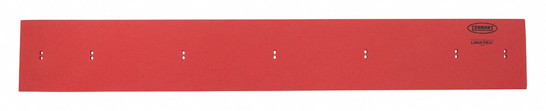 Side Squeegee Blade: Side Squeegee Blade, Rubber, 30 5/8 in Overall Lg, Red