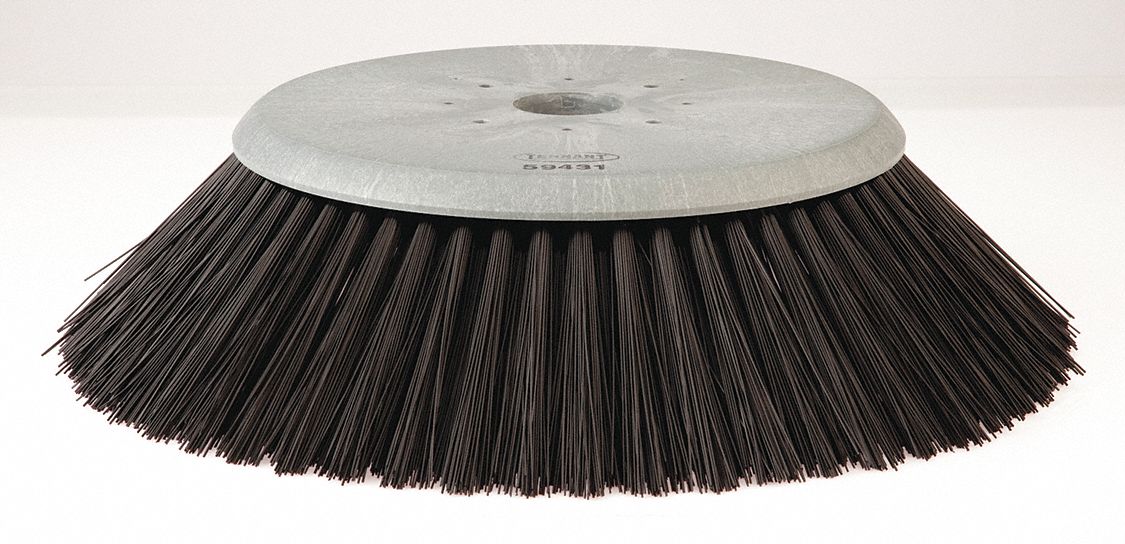 Rotary Brush: Round, 23 in Brush Dia, For Machine Size 43 in_50 in_62 in, Polypropylene