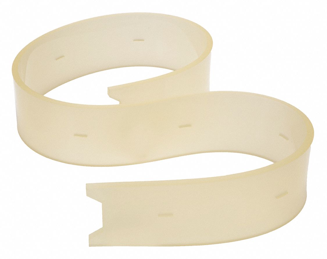 Rear Squeegee Blade: Rear Squeegee Blade, Polyurethane, 5 1/4 ft Overall Lg, Natural