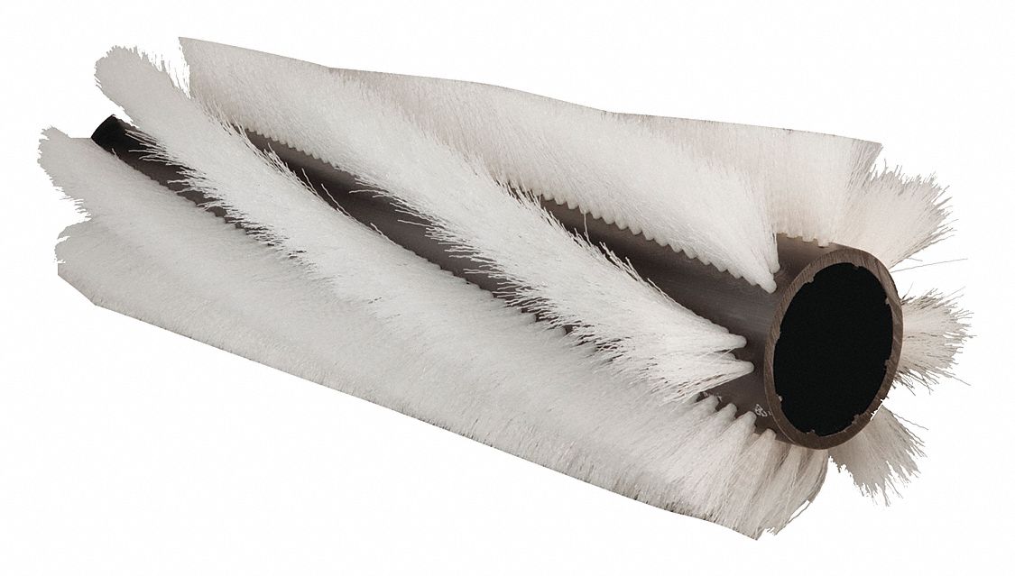 Floor Machine Brush: Cylindrical, 14 in Brush Dia, For Machine Size 80 in_62 3/8 in, Nylon