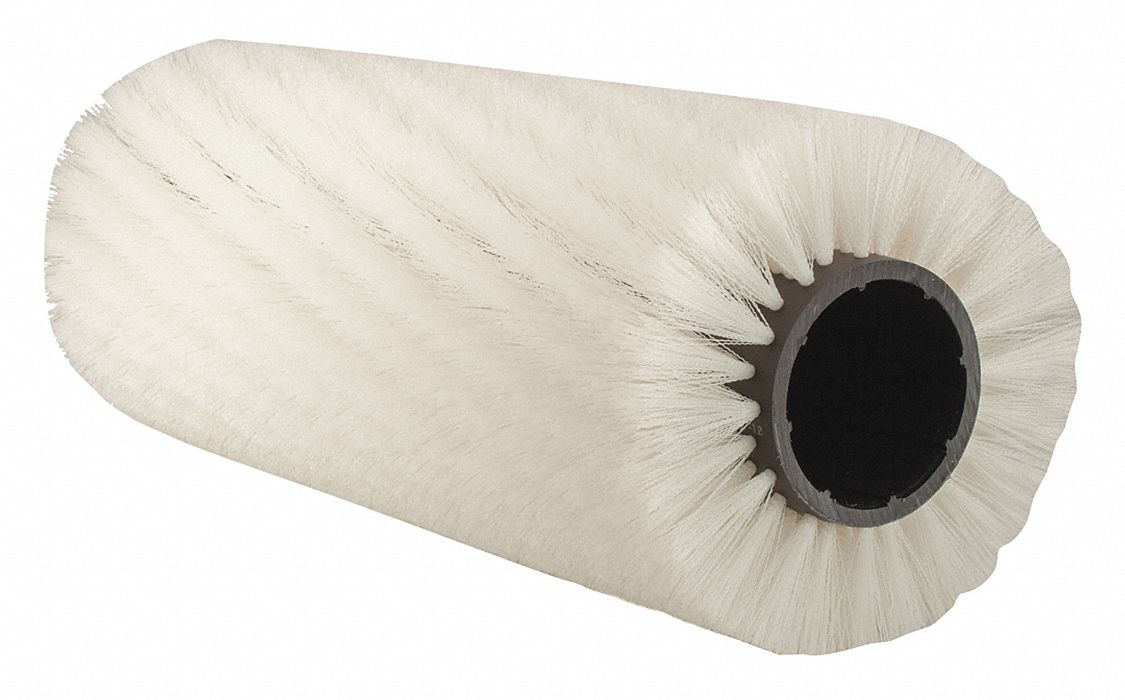 Floor Machine Brush: Cylindrical, 14 in Brush Dia, For Machine Size 50 in_62 in, Polyester