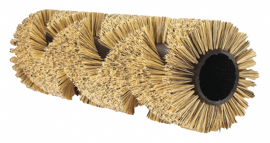 Floor Machine Brush: Cylindrical, 14 in Brush Dia, For Machine Size 80 in_62 3/8 in