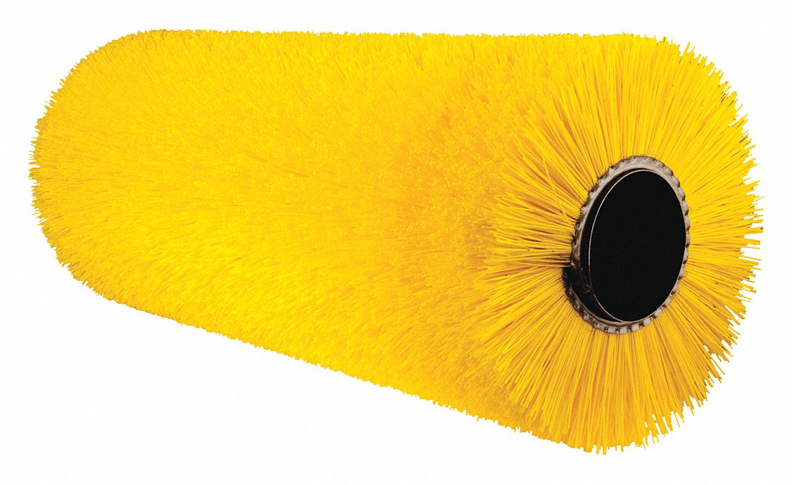 Floor Machine Brush: Cylindrical, 24 in Brush Dia, For Machine Size 69 in_87 in_126 in