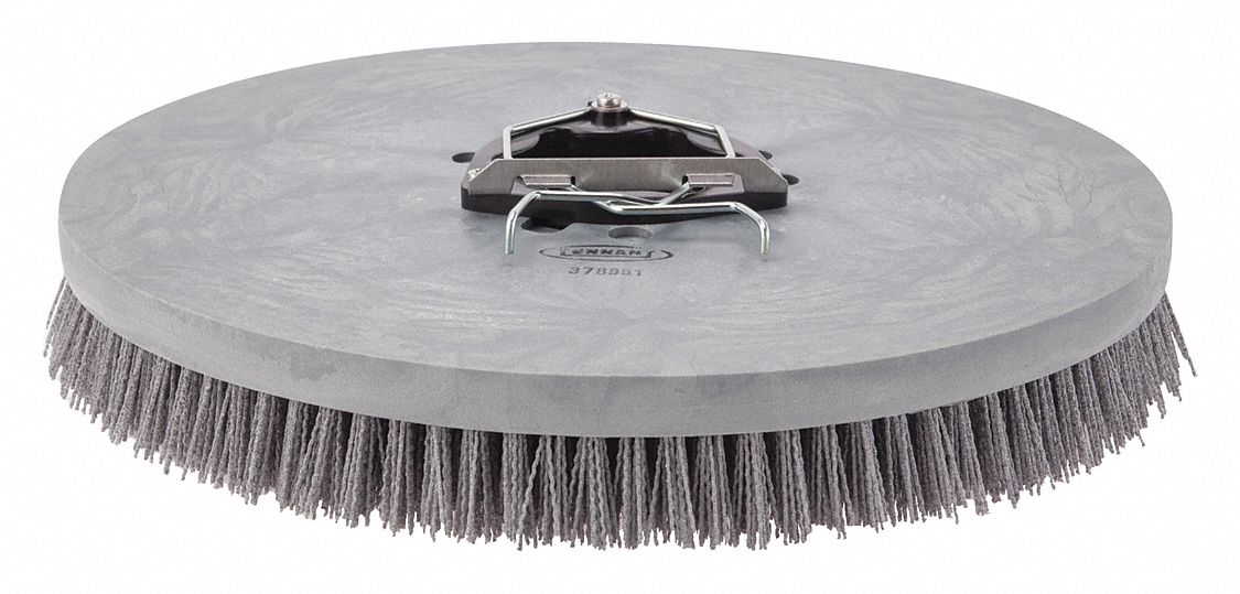 Rotary Brush: Round, 20 in Brush Dia, For Machine Size 40 in_46 in_50 in_52 in_64 in, Gray