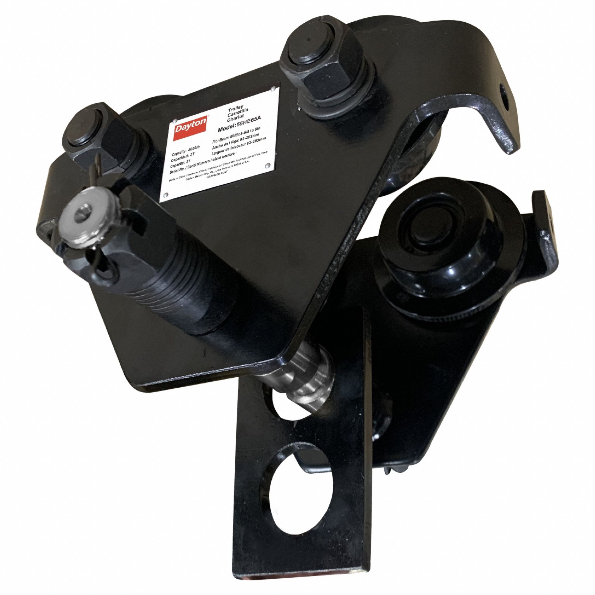 CHARIOT POUSSER, CAP 4 000 LB, ACIER
