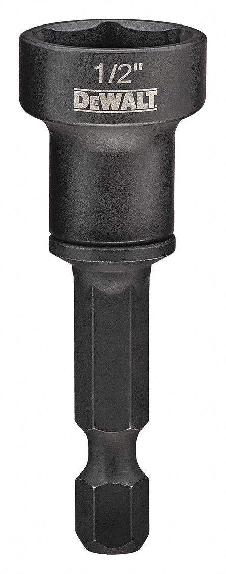 Nutsetter Set: Nutsetter Set, Imperial, 1/2 in Fastening Size, Hex, 1/4 in Shank Size, Steel