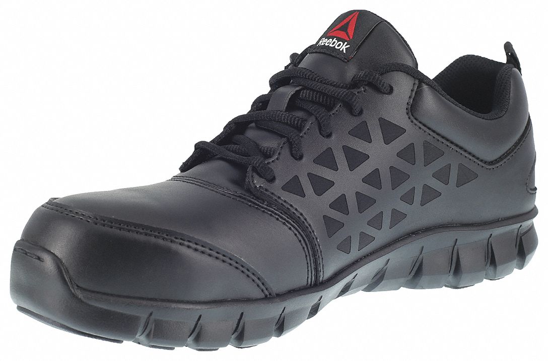 Athletic Shoe: Women's, Size 4 1/2, M, Black, Alloy Toe Cap, Removable Insole