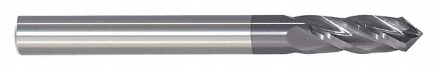 Drill Mill: Carbide, AlTiN Coated, 4 Flute, 1/8" Mill Dia, 1/2" LOC, 1-1/2" OAL