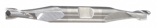 Square End Mill: Carbide, TiCN Coated, Double End, 2 Flute, 1/4" Mill Dia, 5/8" LOC