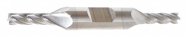 Square End Mill: Carbide, TiCN Coated, Double End, 4 Flute, 1/2" Mill Dia, 1" LOC