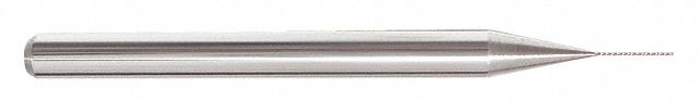 Ball End Mill: Carbide, 4 Flute, 1/16" Mill Dia, 1" LOC, 2-1/2" OAL, List 256