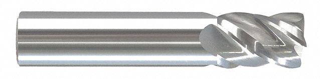 Cor Rad End Mill, 1/2", Carb, 0" rad