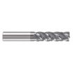 High-Performance Finishing Bright Finish Fractional-Inch Carbide Corner-Radius End Mills with Up to 1/4" Shank