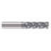 High-Performance Finishing Bright Finish Fractional-Inch Carbide Corner-Radius End Mills with 1" Shank