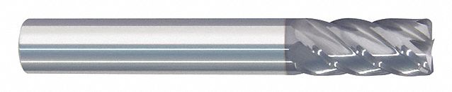 Corner Radius End Mill: Carbide, nACRo Coated, 5 Flute, 1/2" Mill Dia, 5/8" LOC