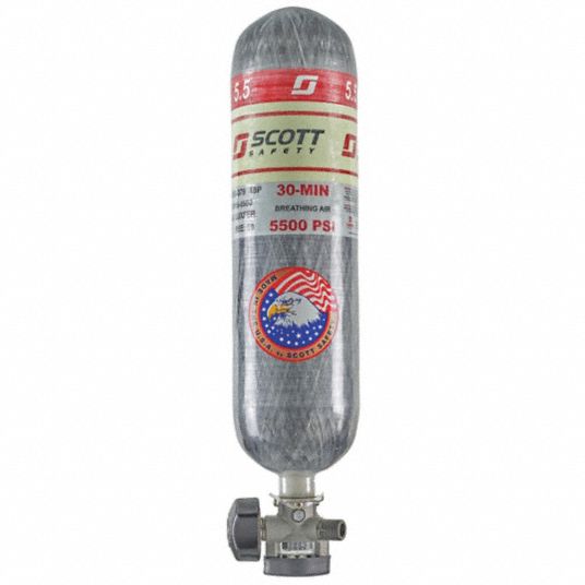 3M SCOTT SCBA Cylinder, 5500 psi, 30 min., Filled - 55HX57|200930-01 ...