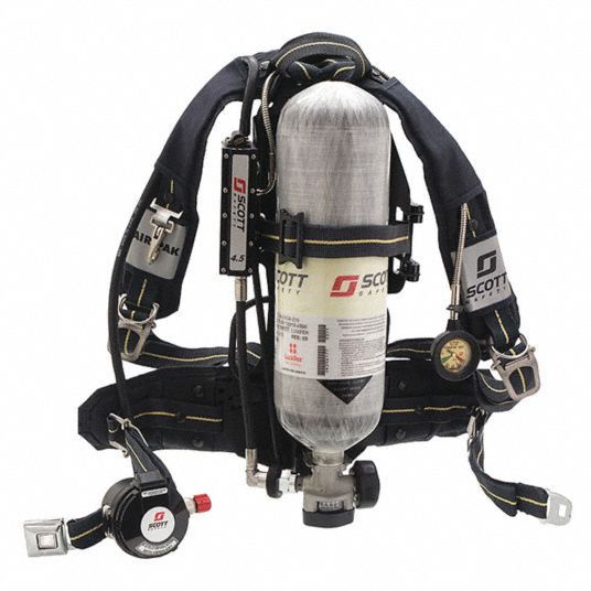 3M SCOTT Industrial SCBA, 30 min Duration, 4,500 PSI - 55HX71 ...