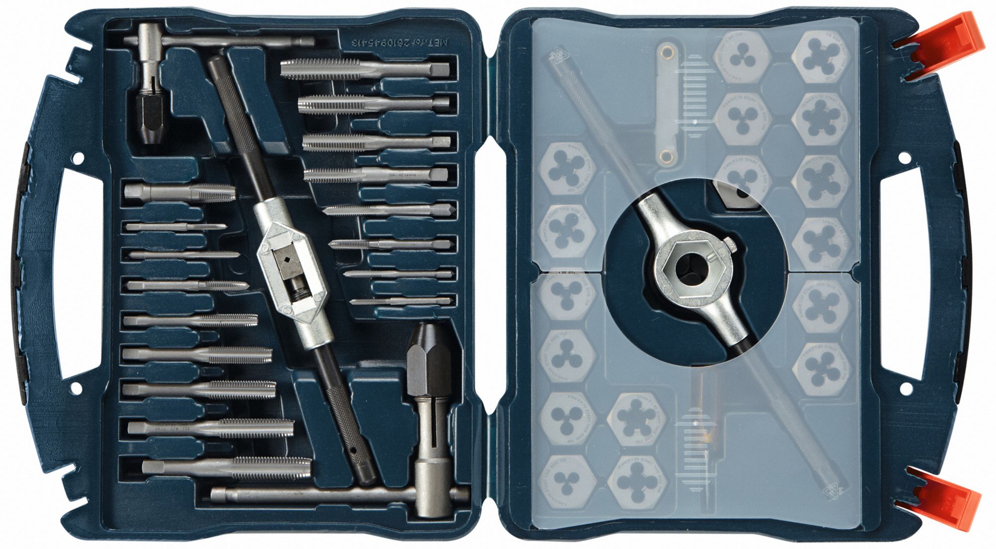 BOSCH Tap and Die Set 40 Pieces, M3x0.5 Min. Tap Thread Size, M12x1.75