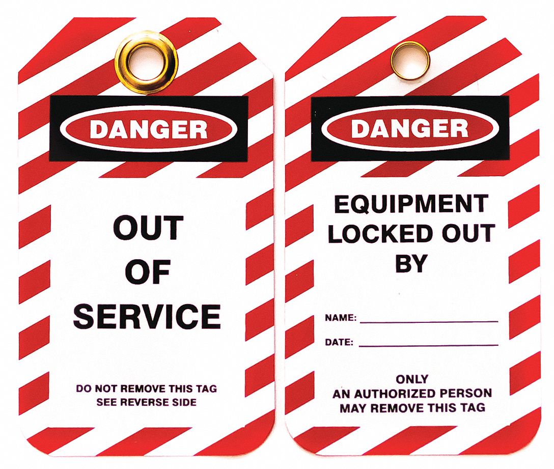 SKILCRAFT, Danger, Locked Out Device, Lockout Tag 55HY28534000NIB