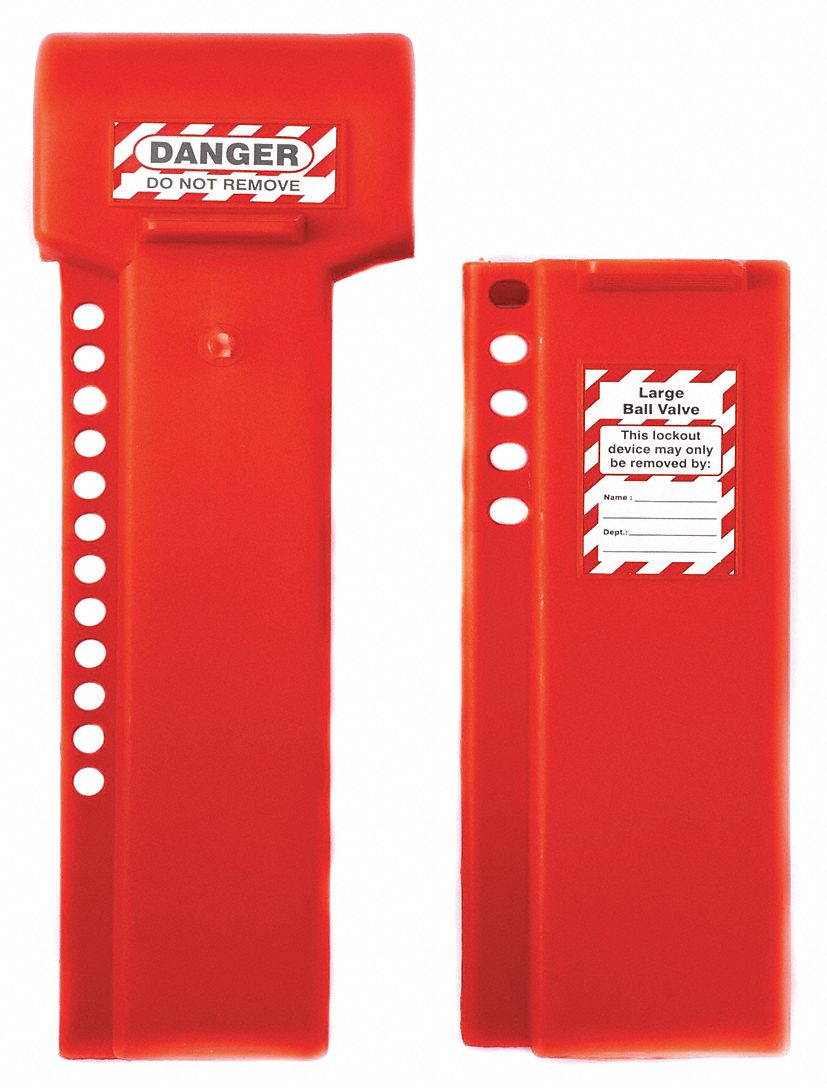 Ball Valve Lockout: Clamp On, For Quarter Turn Handle Handle Type, 8 in For Max Pipe Size