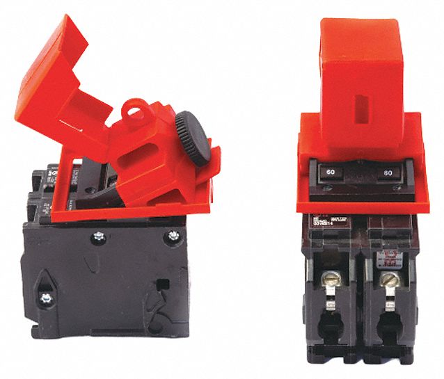 SKILCRAFT ClampOn Breaker Lockout, 480/600, ClampOn with Screw