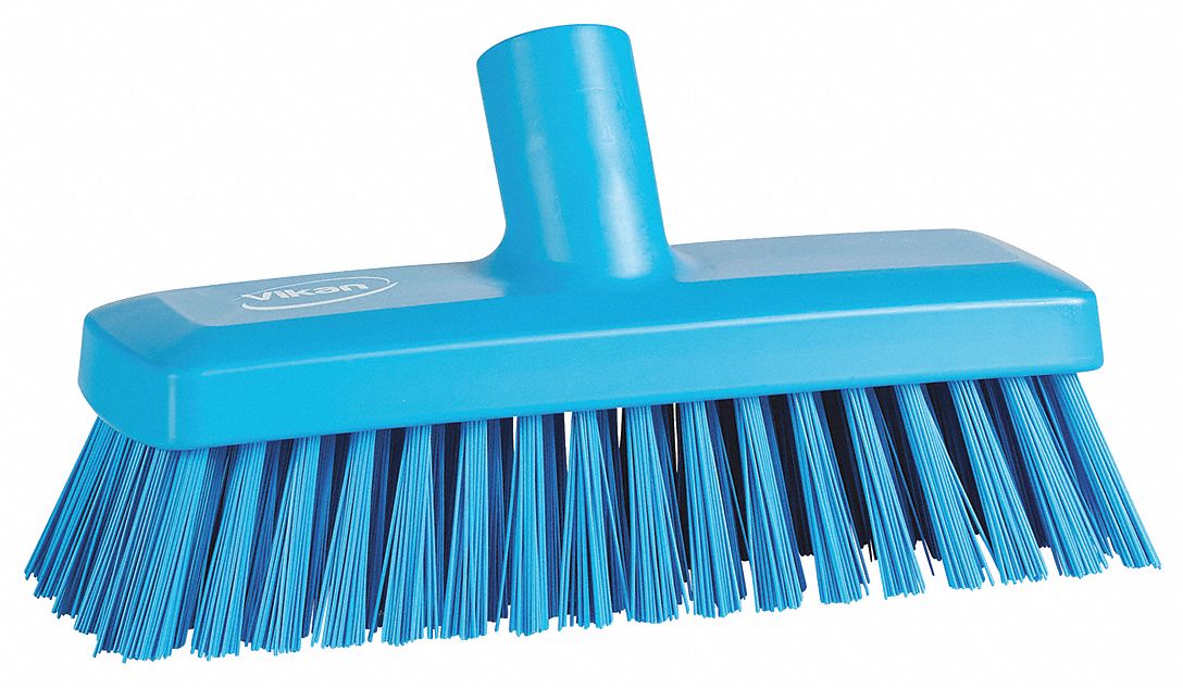 DECK/WALL BRUSH,BLUE,8-57/64" L