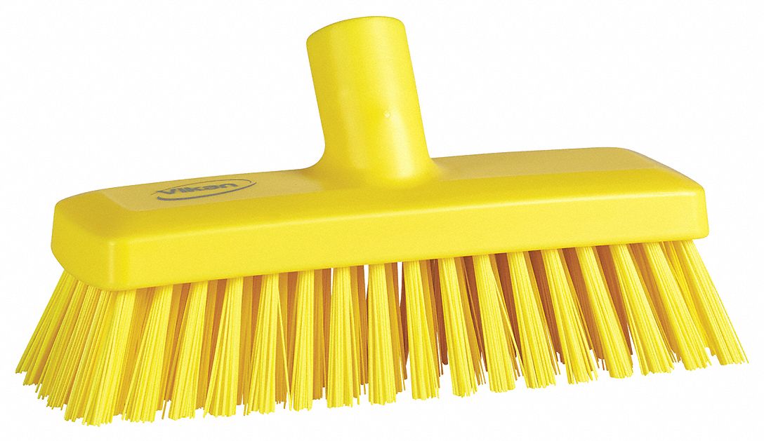 BROSSE PLANCHER/MUR,JAUNE,LO 8-57/64 PO