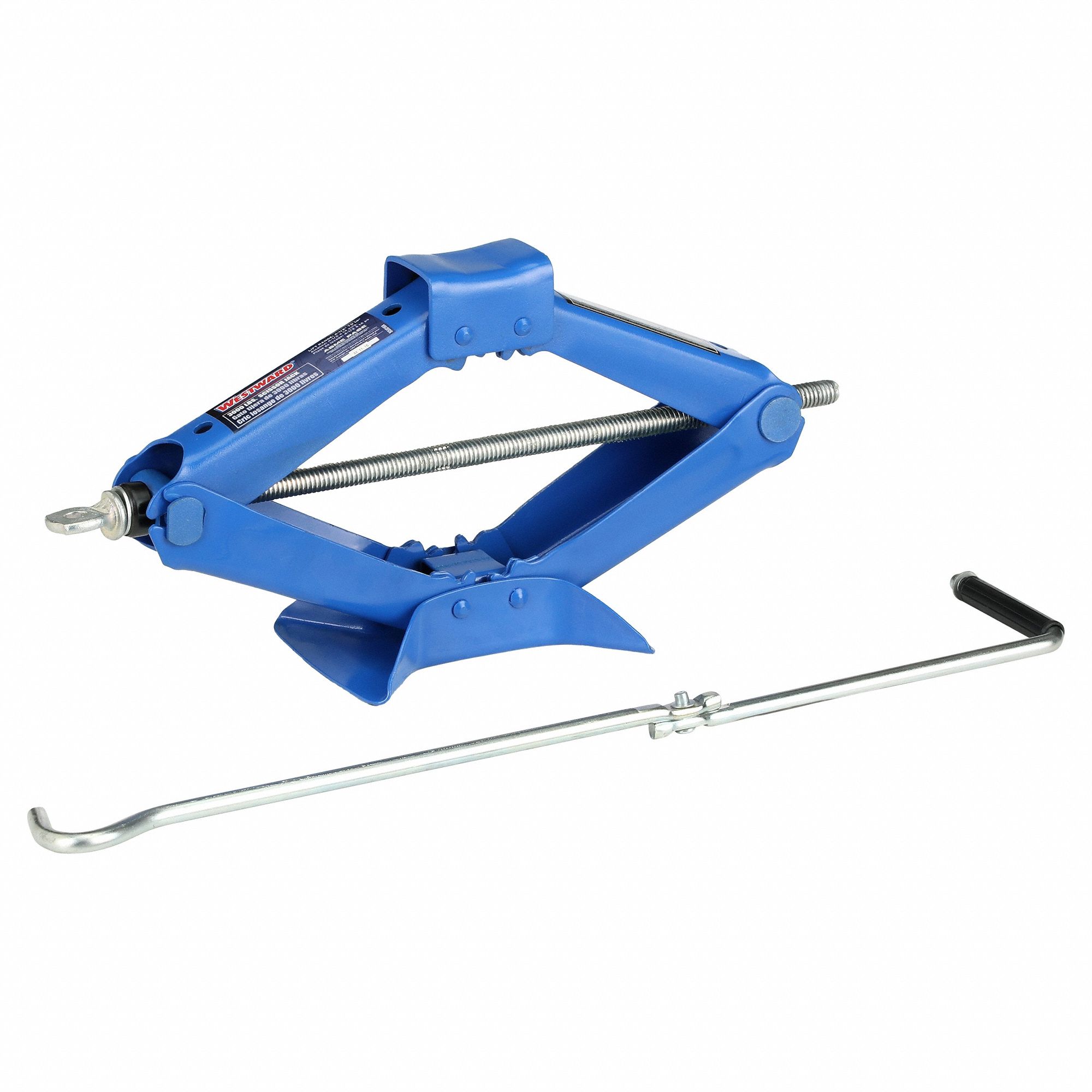 ROADSIDE SCISSOR JACKS, SCISSOR JACK, STEEL, MANUAL HANDLE, MECHANICAL, 4½ IN MIN LIFT