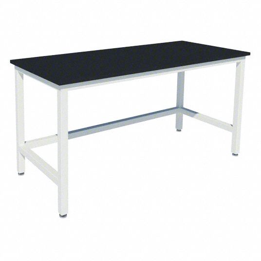 Heavy Duty Table: 24 in Overall Wd, 36 in Overall Ht, 4 ft Overall Lg, Epoxy, 2, 000 lb Load Capacity