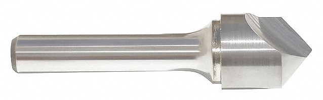 Countersink: 1 in Body Dia., 1/2 in Shank Dia., Bright (Uncoated) Finish, Carbide