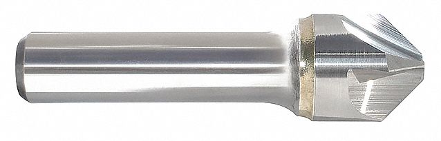 Countersink: 1 in Body Dia., 1/2 in Shank Dia., Bright (Uncoated) Finish, Carbide
