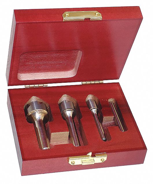 MONSTER Countersink Set, 82 ° Countersink Angle, Number of Pieces 4