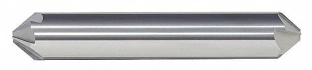 Countersink: 1/2 in Body Dia., 1/2 in Shank Dia., Bright (Uncoated) Finish, Carbide