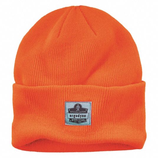 N-FERNO BY ERGODYNE, Beanie Cap, Orange, Hat - 55JE99|6806 - Grainger