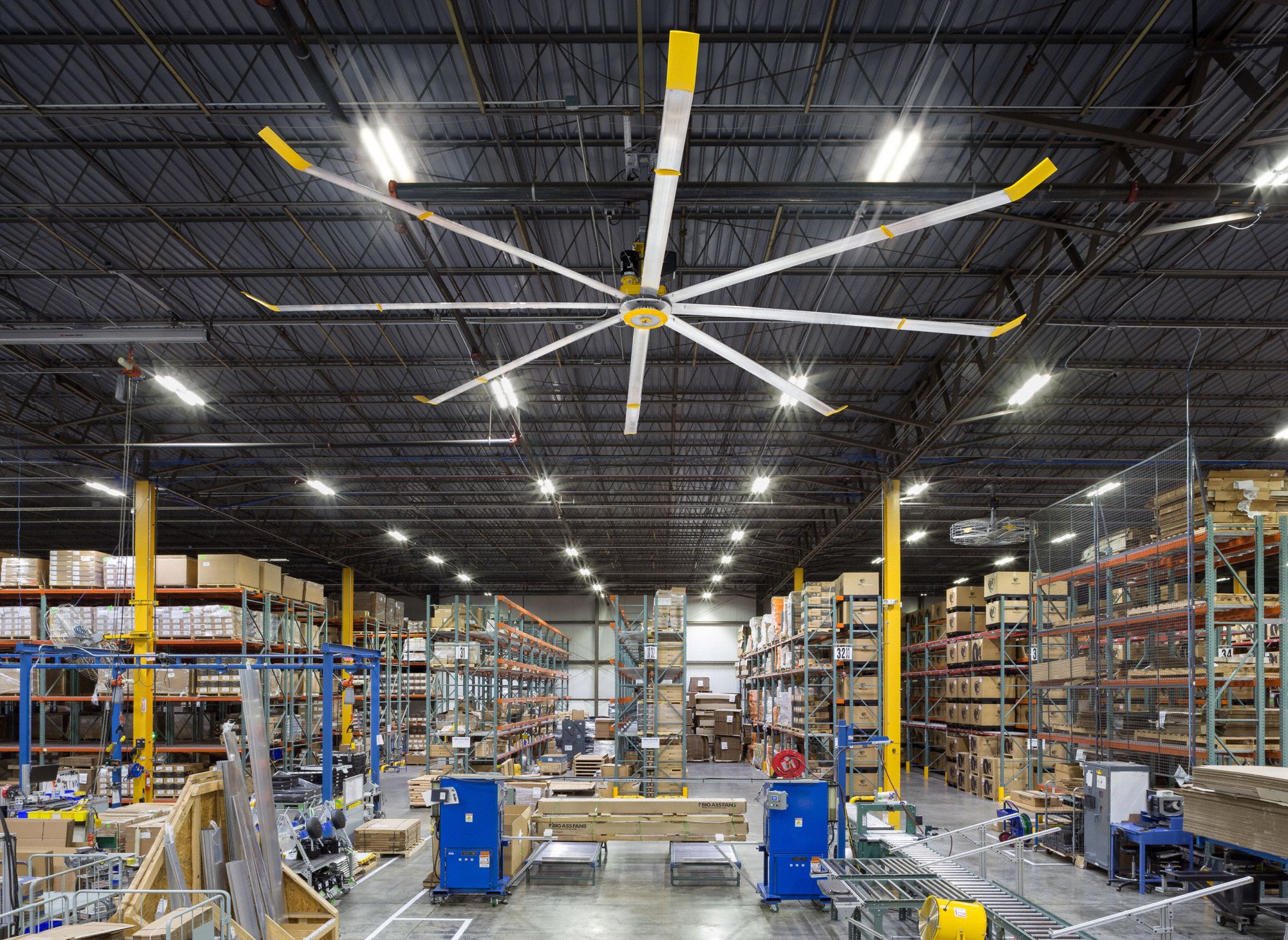 BIG ASS FANS HVLS Ceiling Fan, 16 ft, Number of Blades 8, Number of