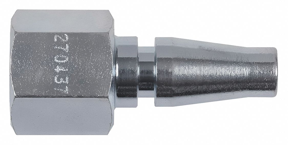 Air Hose Plug, 1/4, Steel", PK2