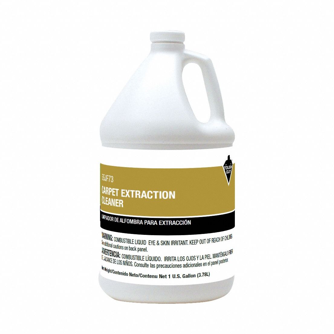 Carpet Cleaner: Jug, 1 gal, Liquid, Unscented