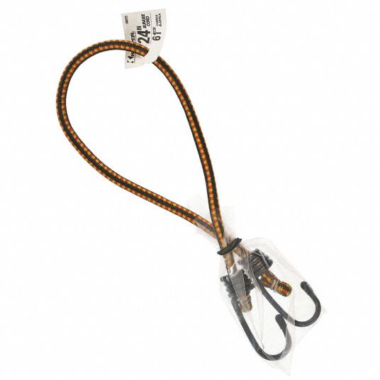 Polypropylene, 24 in Bungee Lg, Bungee Cord 55JF7506025 Grainger