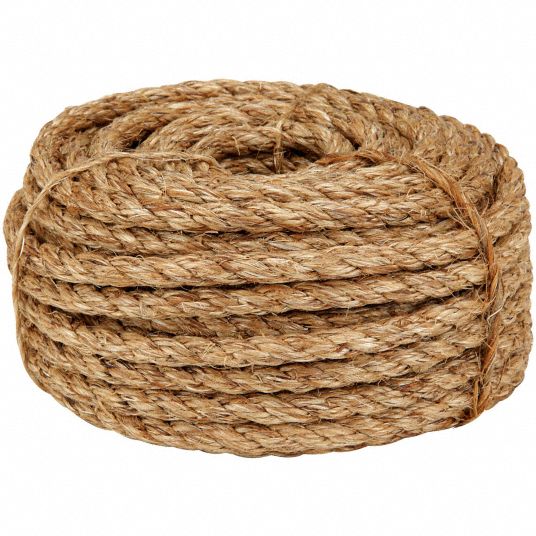 1/2 in Rope Dia, Tan, General Utility Rope - 55JG49