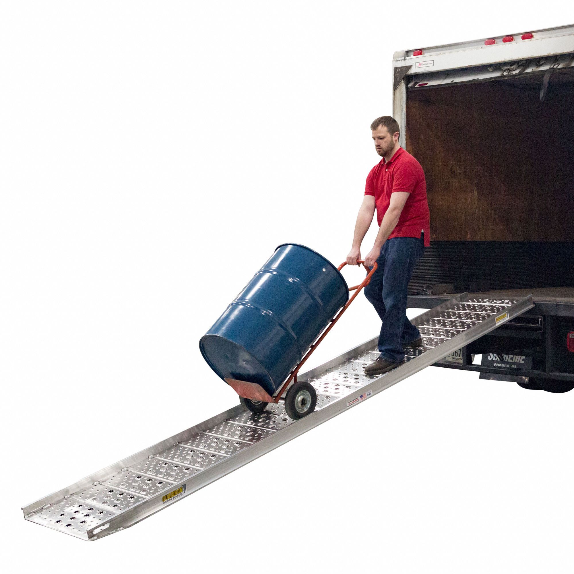 HEAVY DUTY RAMPS Walk Ramp, Hook End End Style, Load Capacity 1,250 lb, Service Height Range Up