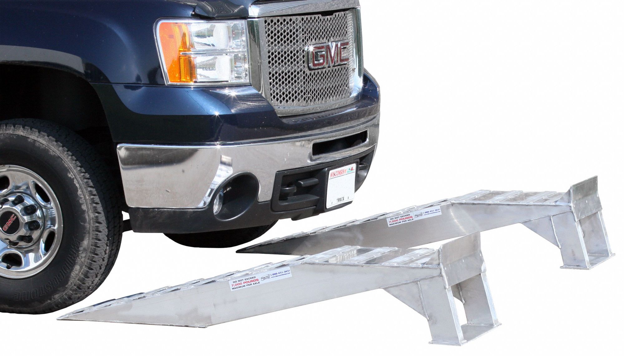 HEAVY DUTY RAMPS Truck Ramps, Portable, 14000 lb. Cap., PR 55JG65