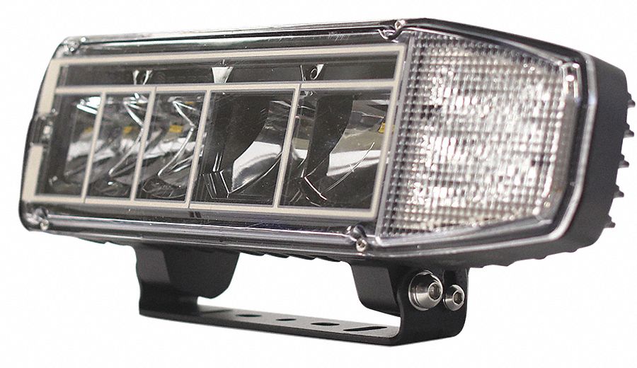 Snow Plow Light: Snowplow Light, LED, Heated, High Beam/Low Beam, Surface Mount, Pedestal